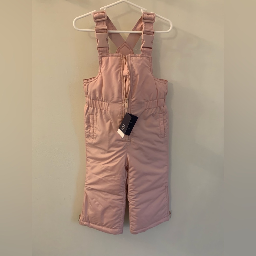 Baby Gap size 2T pink Toddler Snow Bib Overalls